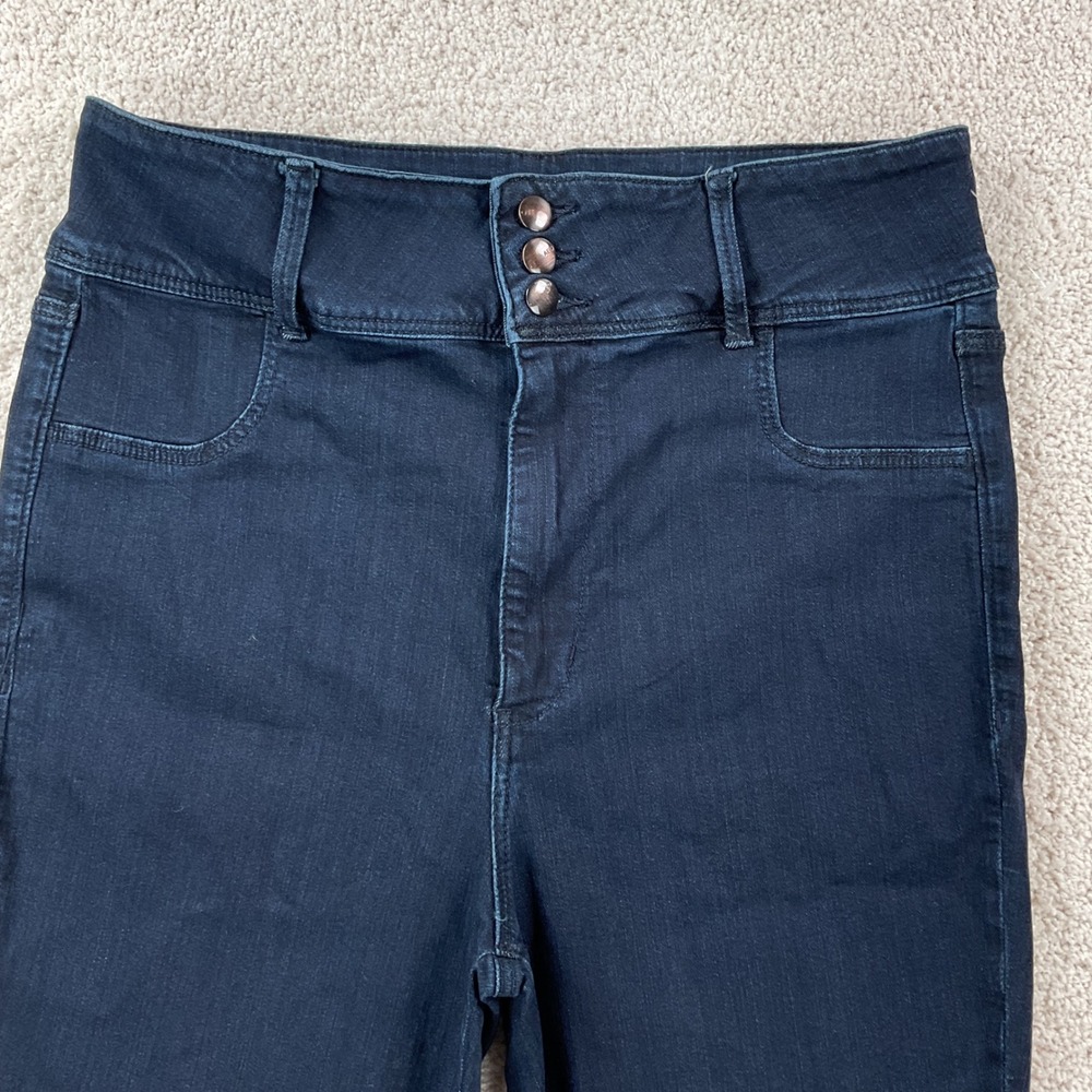 American Eagle Super Hi-Rise Jegging Dark Indigo Super Super Stretch Jeans 18S - Picture 2 of 13